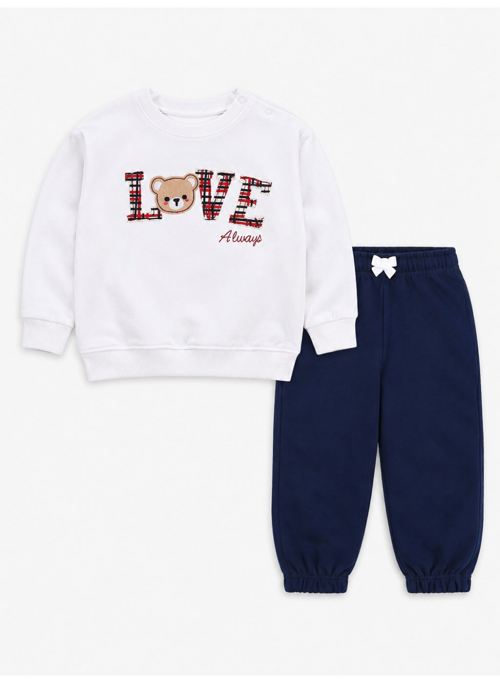 Girls 2-Piece Graphic Sweatshirt & Jogger Pants Set