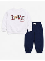Girls 2-Piece Graphic Sweatshirt & Jogger Pants Set