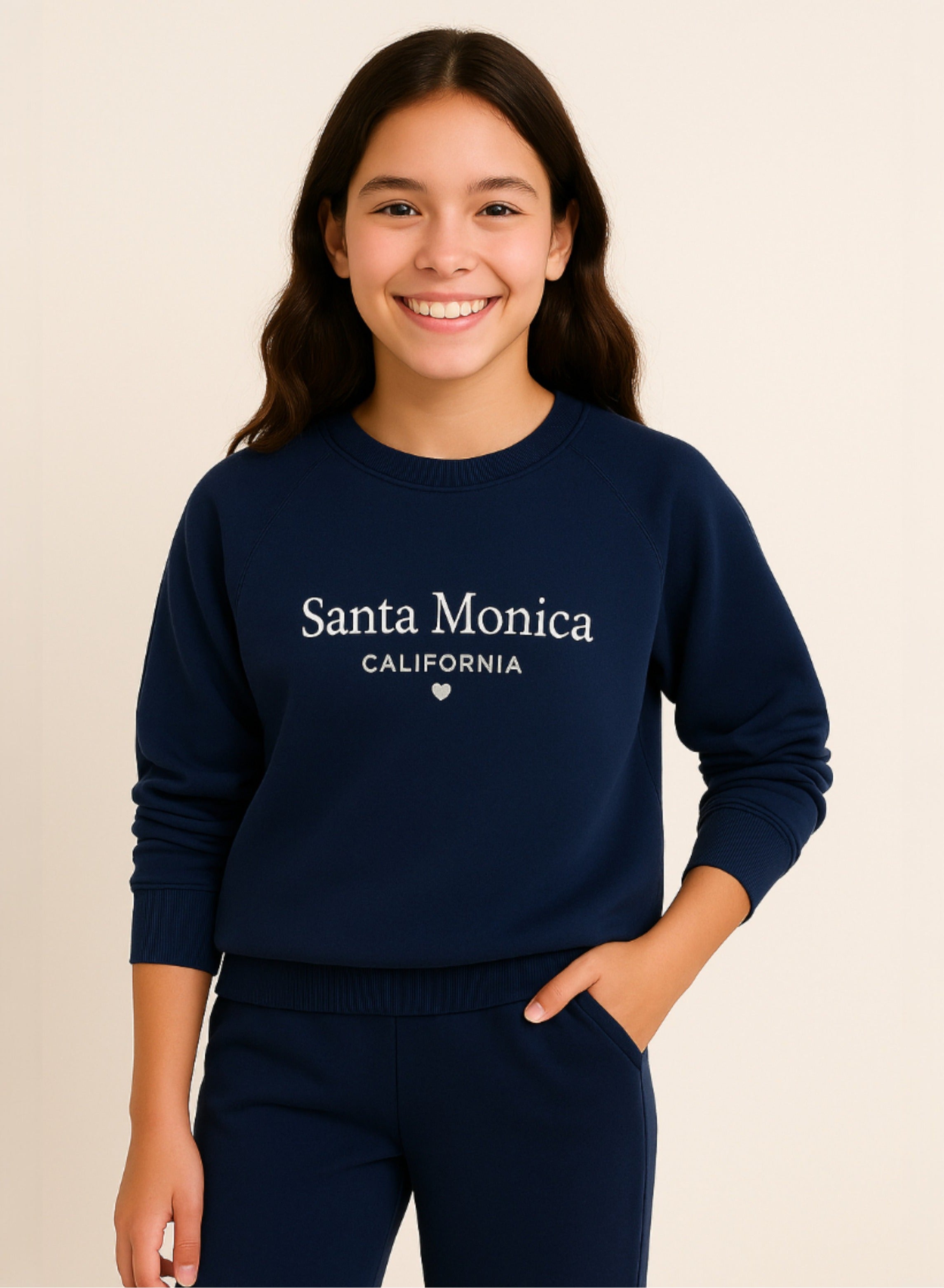 Girls’ Navy– 2-Piece Athleisure Set