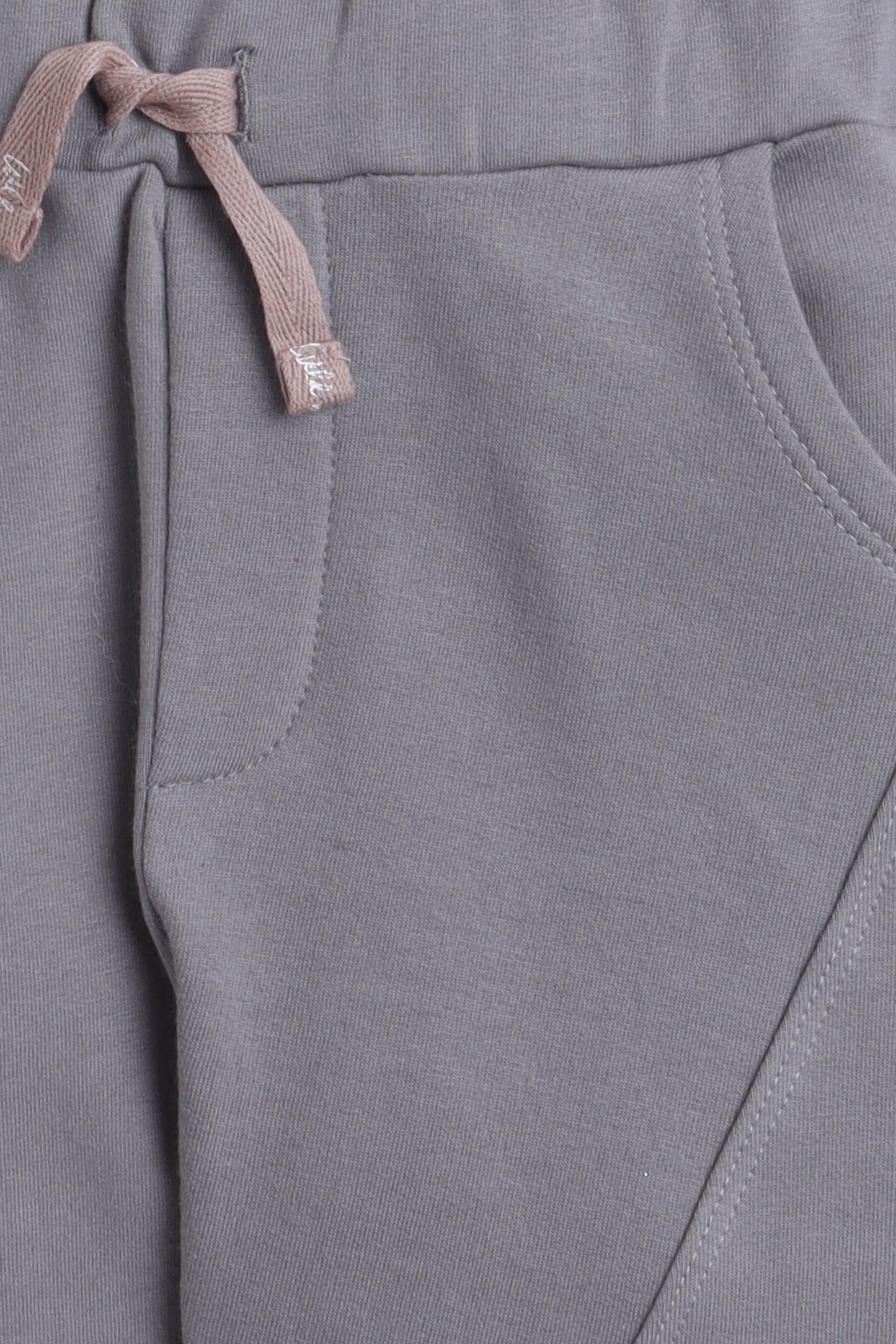 Boys Safari Print Fleece Tracksuit – Sand & Heather Grey 2-Piece Set