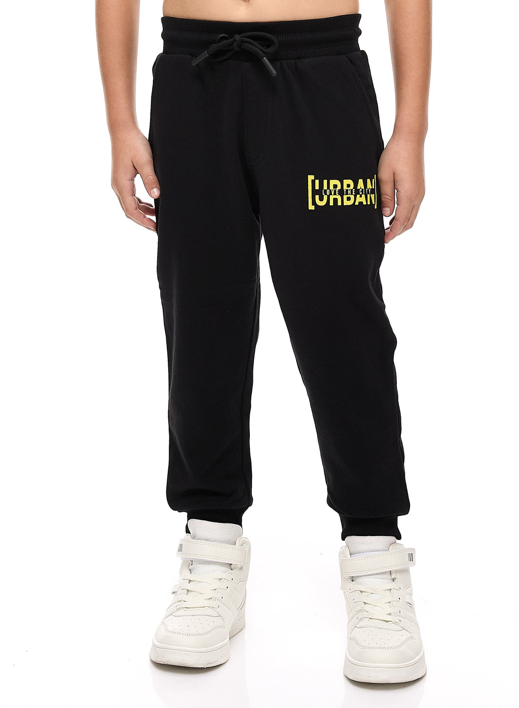 Boys' 2-Piece Sets Sweatshirt And Jogger Set Neon Green-Black