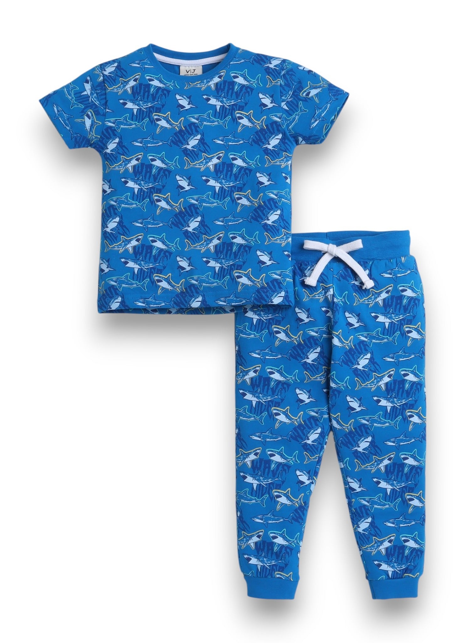 Victor And Jane - All-Over Printed T-Shirt And Pyjama Set