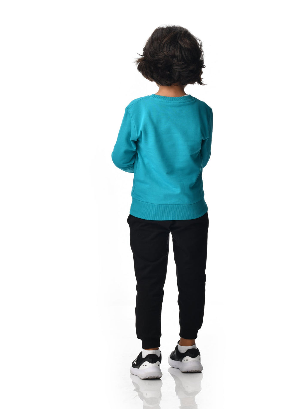Boys' 2-Piece Sweatshirt And Jogger Set Blue-Black
