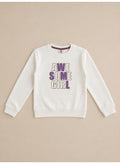 Girls Graphic Sweatshirt and Wide Leg Pants Set