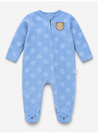Baby Boys Bear Print Footed Onesie