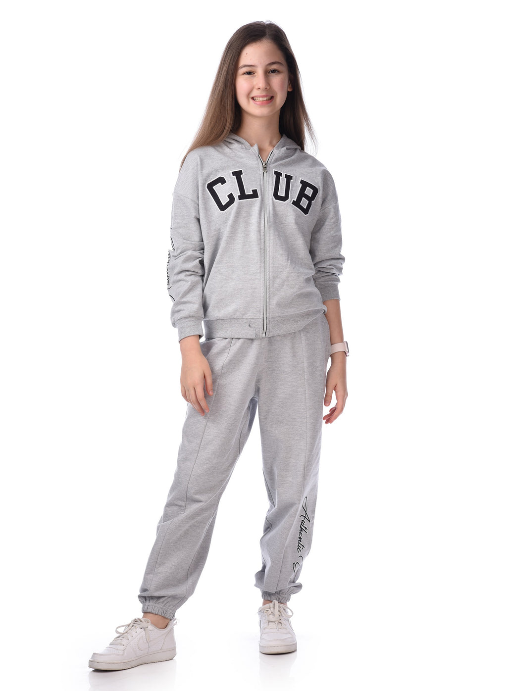 Embroidered Hoodie With Matching Joggers Comfy Fit