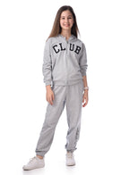 Embroidered Hoodie With Matching Joggers Comfy Fit