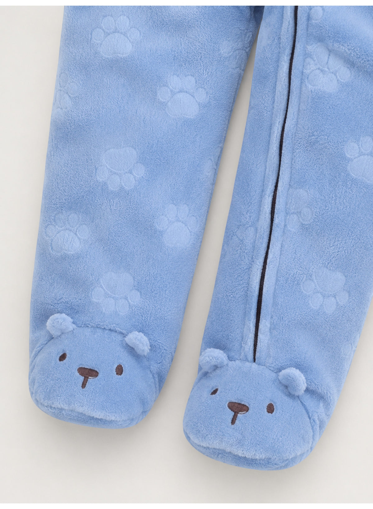 Baby Boys Bear Print Footed Onesie