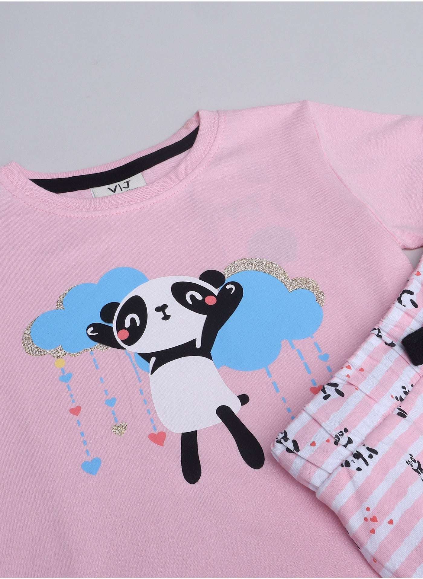 Victor And Jane - Printed T-Shirt And Shorts Pyjama Set