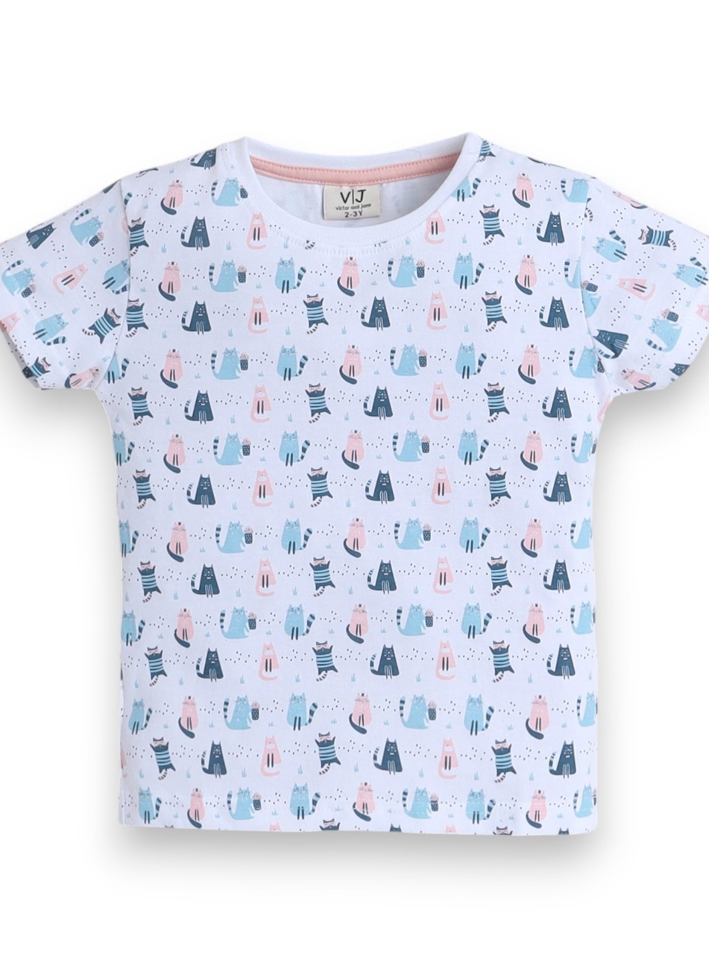 Victor And Jane - All-Over Printed T-Shirt And Pyjama Set