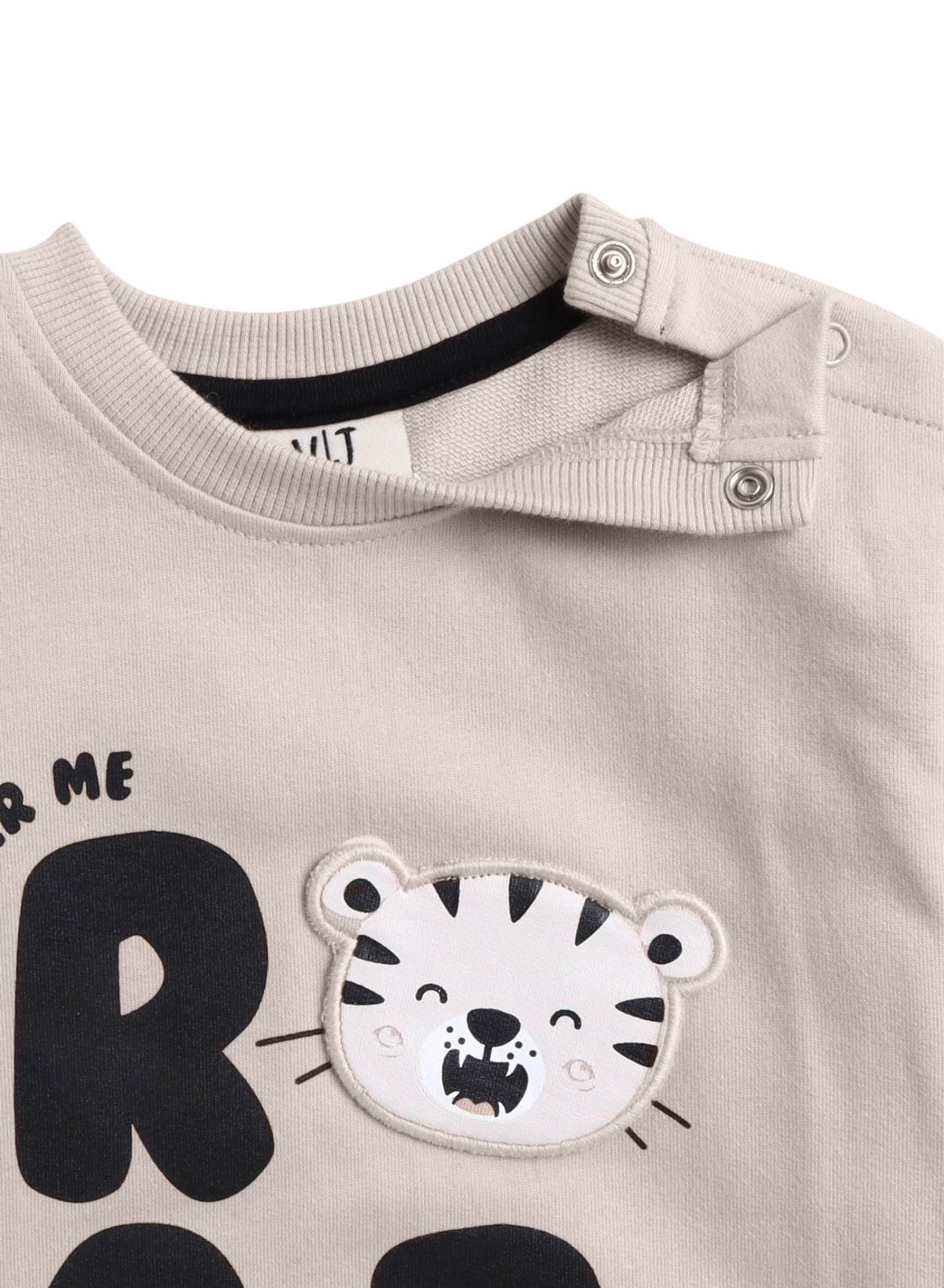 Baby Boys' 2-Piece Fleece Set – “Hear Me Roar” Sweatshirt & Printed Joggers Set