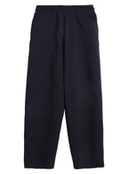 Black Straight-Leg Drawstring Joggers “ Cotton Interlock