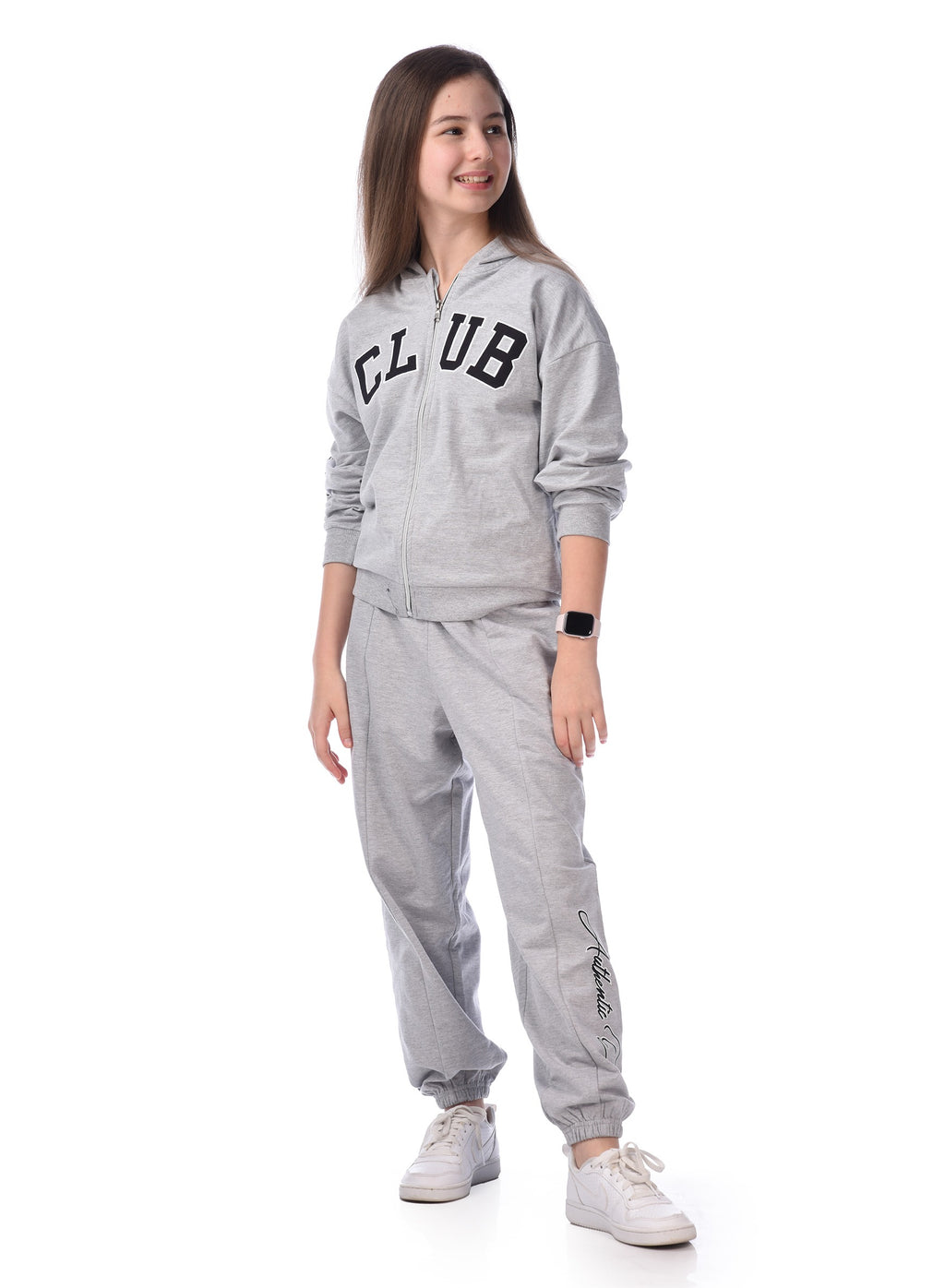 Embroidered Hoodie With Matching Joggers Comfy Fit