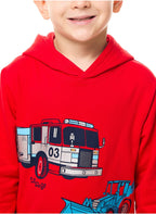Boys 2-Piece Graphic Printed Hoodie And Jogger Set