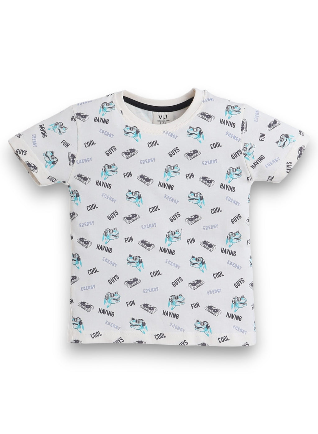 Victor And Jane - All-Over Printed T-Shirt And Shorts Pyjama Set
