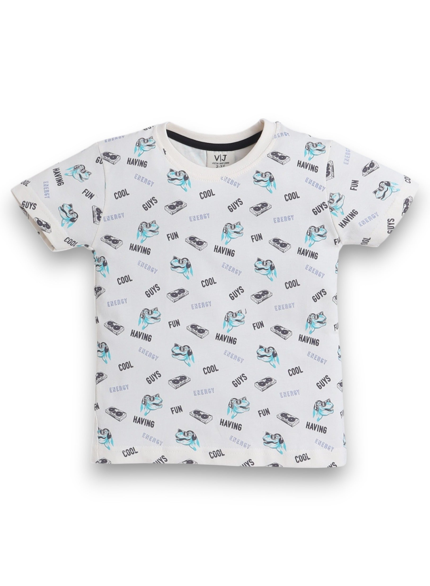 Victor And Jane - All-Over Printed T-Shirt And Shorts Pyjama Set