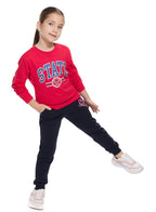 Glitter Printed Fashion Sweatshirt