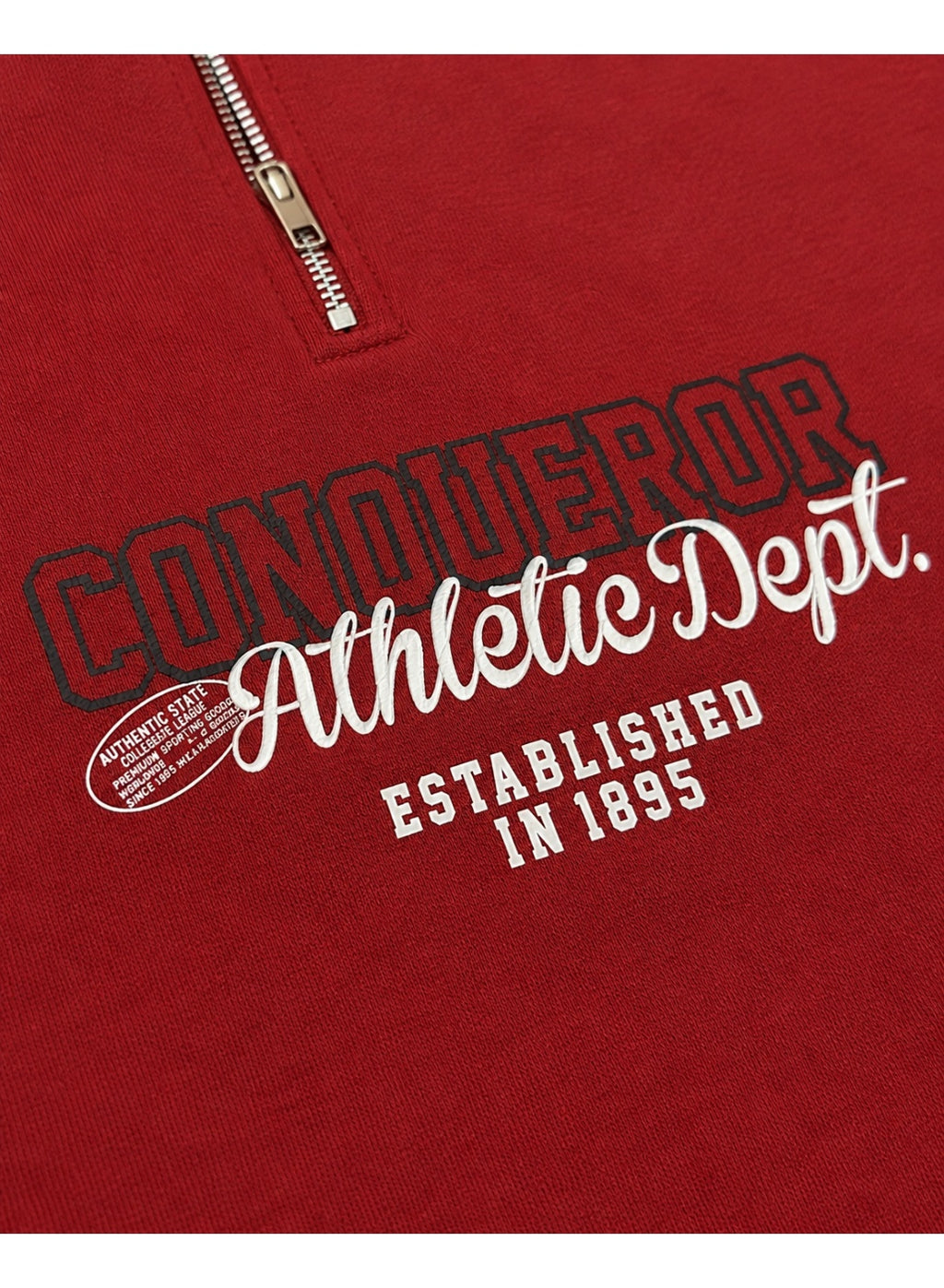 Boys’ Half Zip Text Detail Pullover
