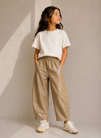 Girls Barrel Pants