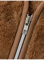 Girls Fur Full Zip Hoodie Jacket