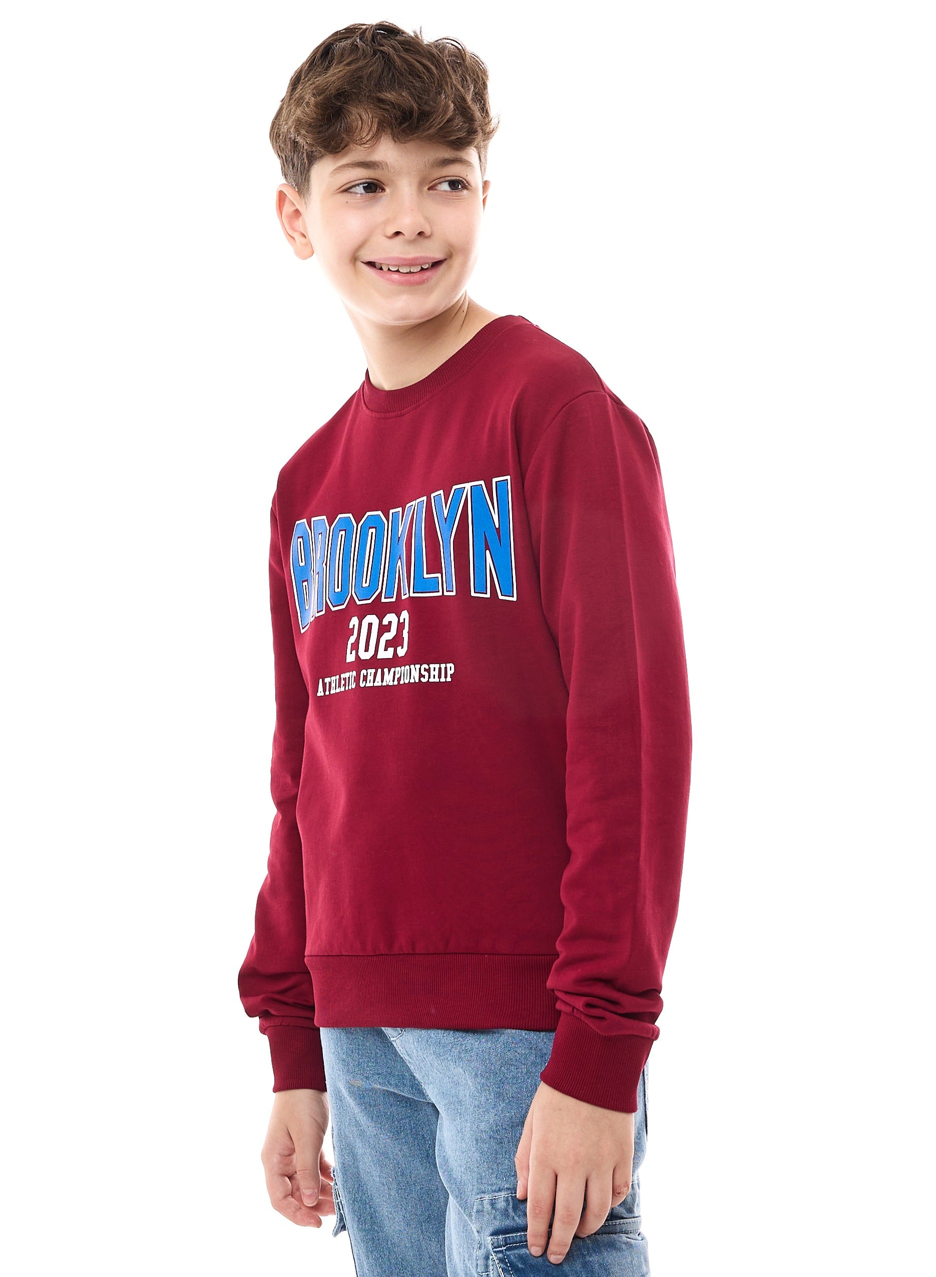 Boys' Sweatshirt  "Brooklyn" Graphic Printed