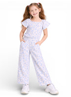 Girls Floral Ruffle