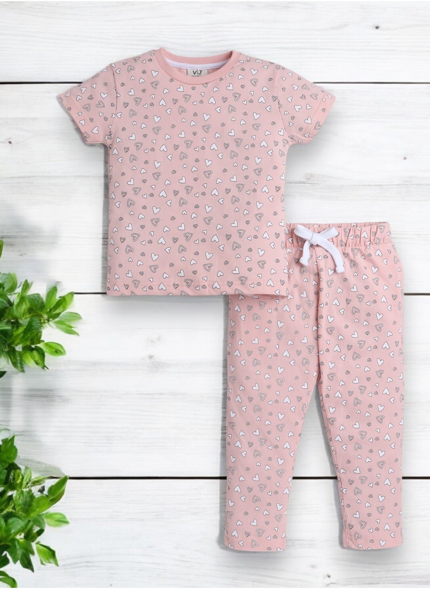 Victor And Jane - All-Over Printed T-Shirt And Pyjama Set