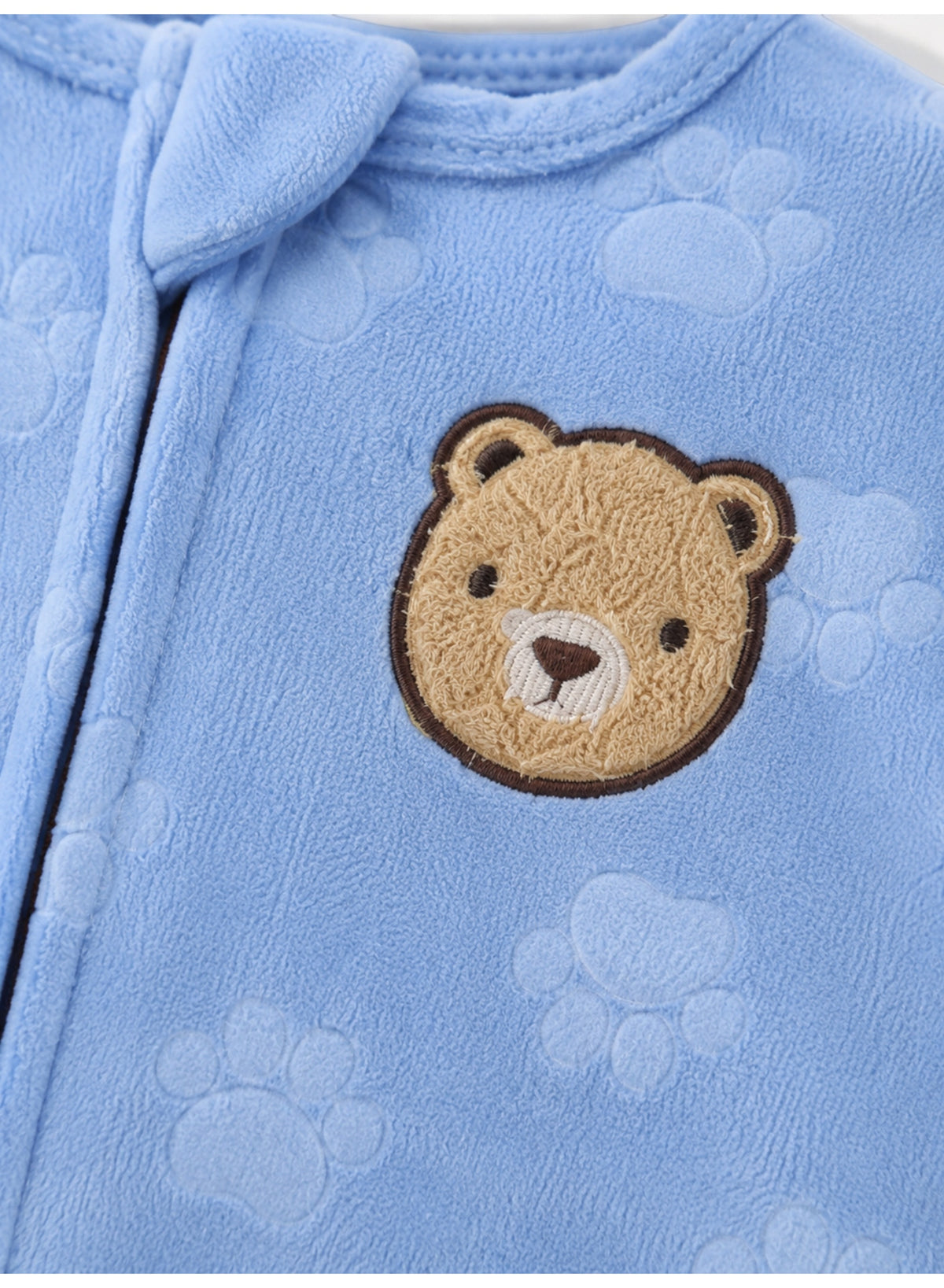 Baby Boys Bear Print Footed Onesie