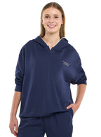 Ladies’ Navy Wide-Leg Pants & Hoodie Set