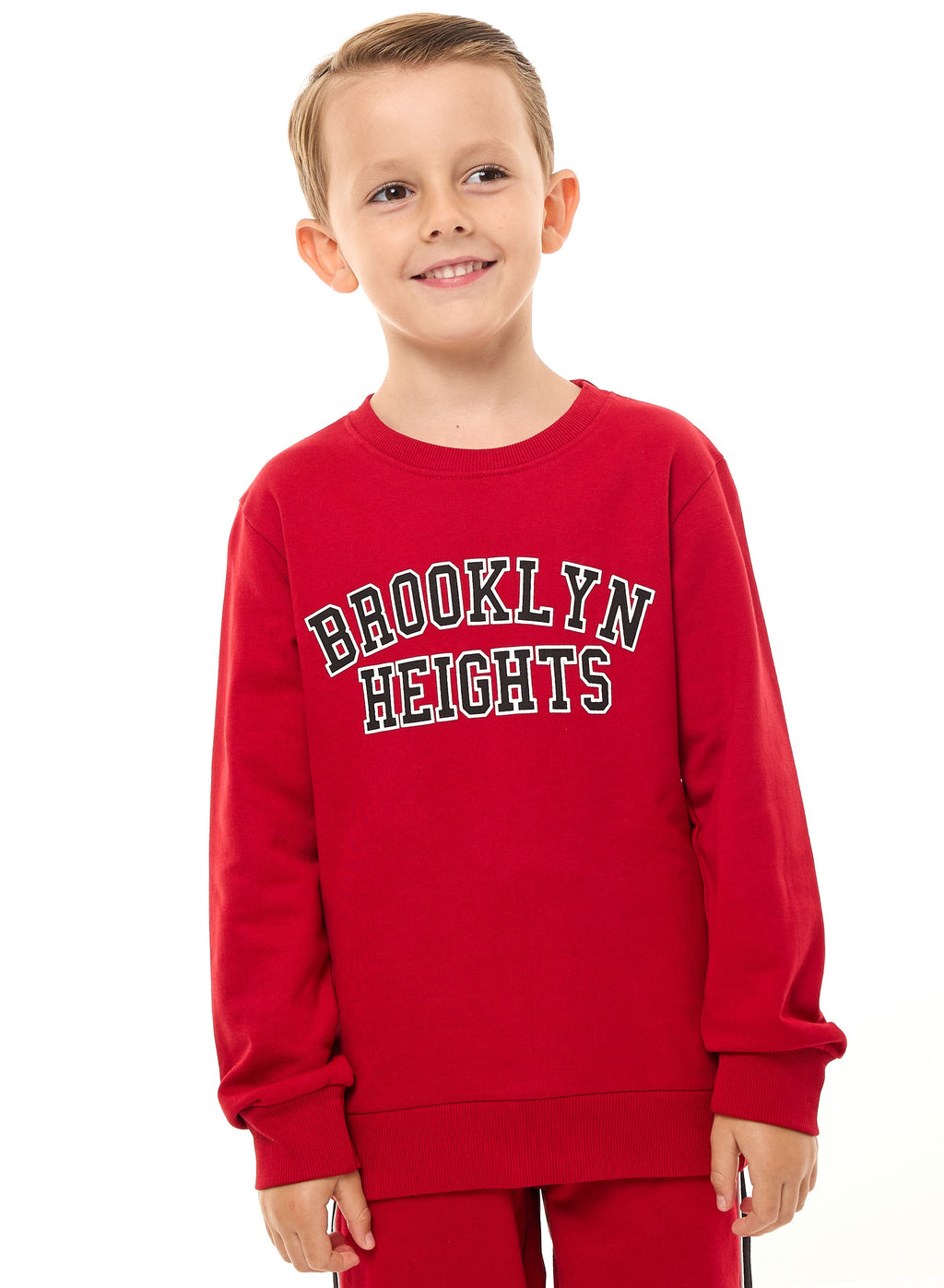 Boys' 2-Piece Sweatshirt And Jogger Set (2 -8 Yrs) -Red V