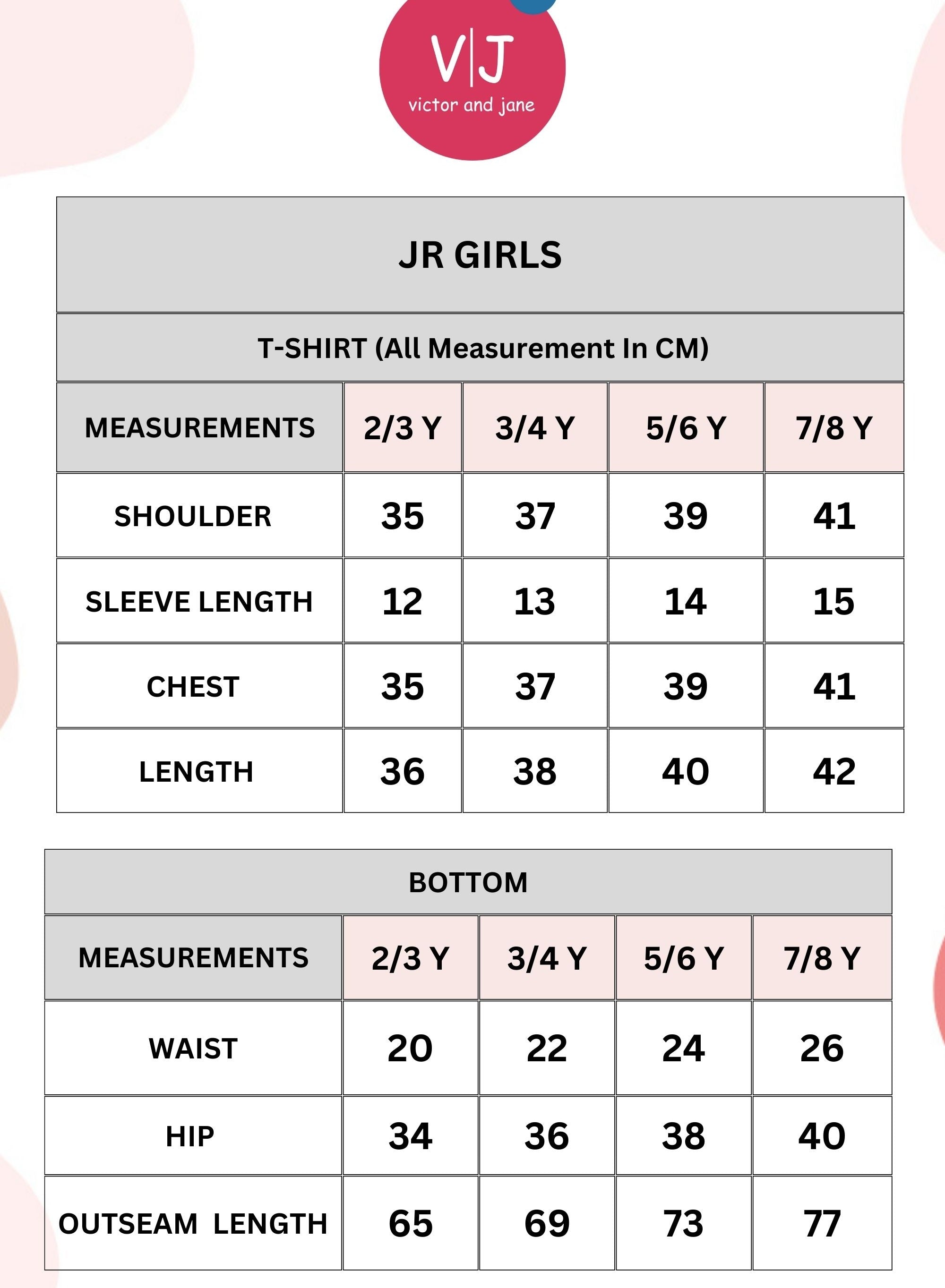 Victor And Jane Girls 2 Pc Set - Embellished Top With Matching Straight Pants With Detail