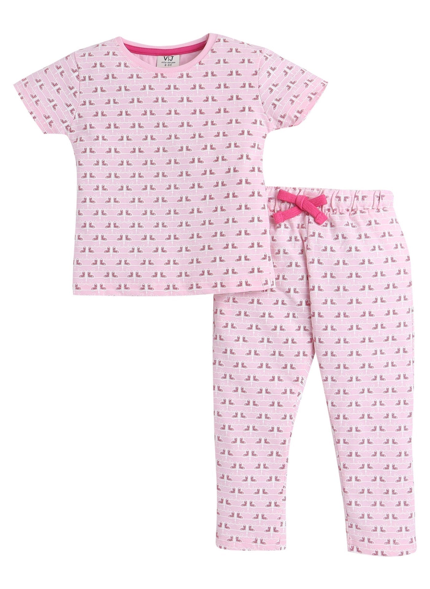 Victor and Jane - All-Over Printed T-shirt and Pyjama Set
