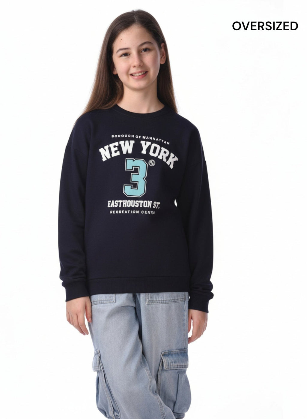 Girls Sweat-Top - Graphic Printed