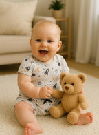 Victor And Jane - All-Over Printed T-Shirt And Shorts Pyjama Set
