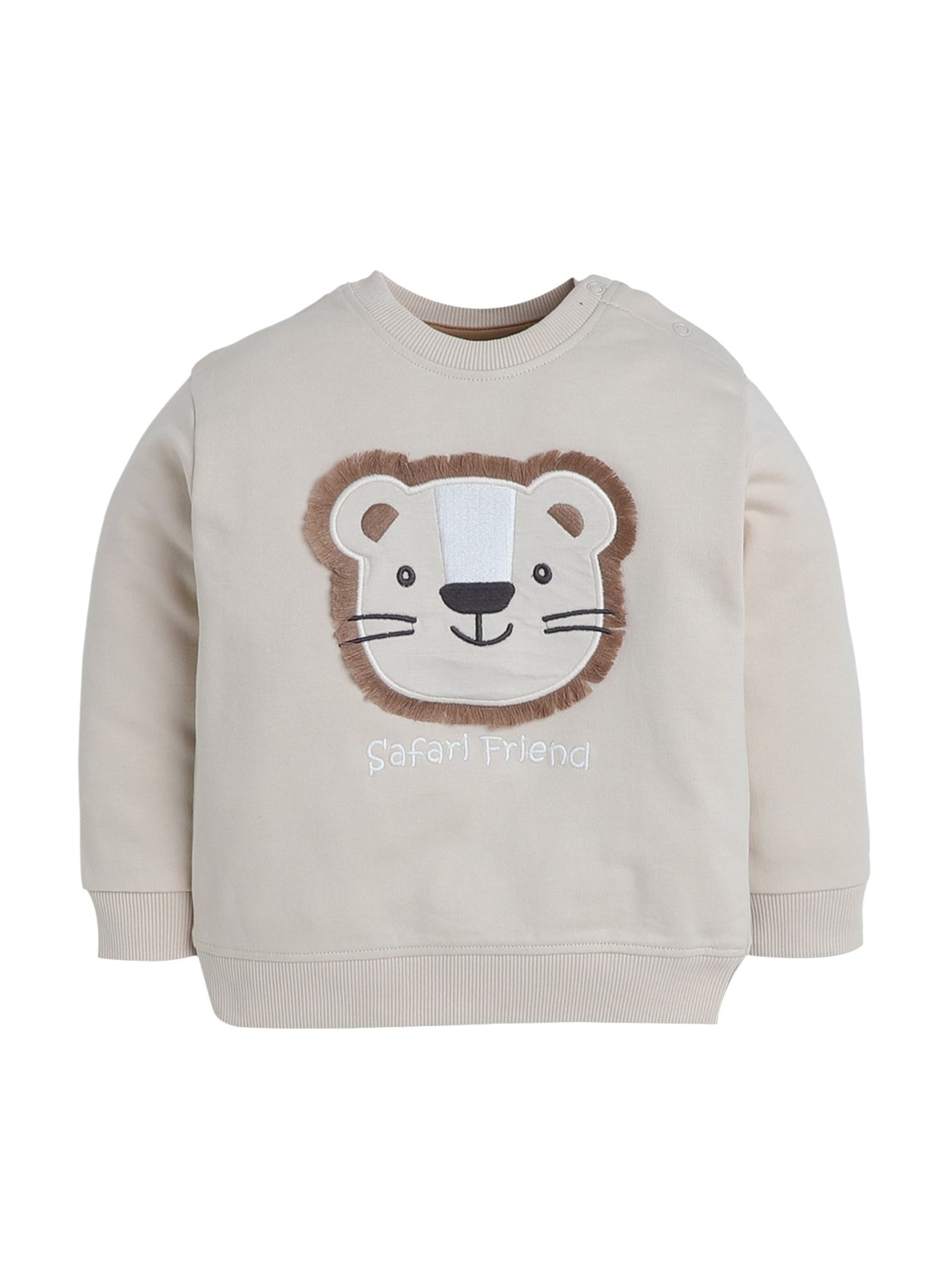 Baby Boys’ 2-Piece Set – “Safari Friend” Lion Sweatshirt & Joggers Set