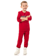 Boys' 2-Piece Sweatshirt And Jogger Set (2 -8 Yrs) -Red V