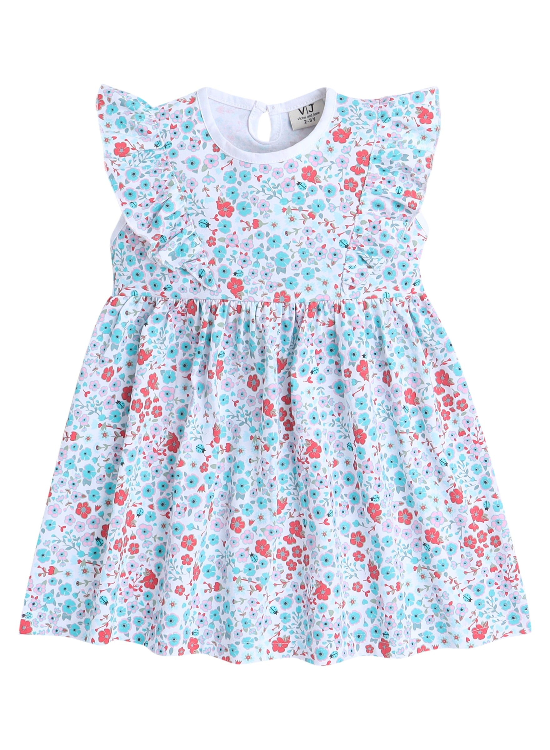 Victor And Jane - All-Over Printed Ruffle Dress (Pack Of 2)