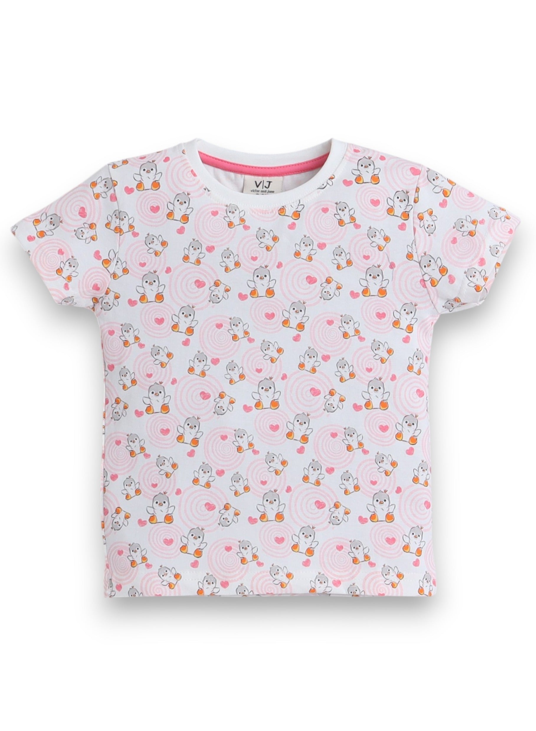 Victor And Jane - All-Over Printed T-Shirt And Pyjama Set
