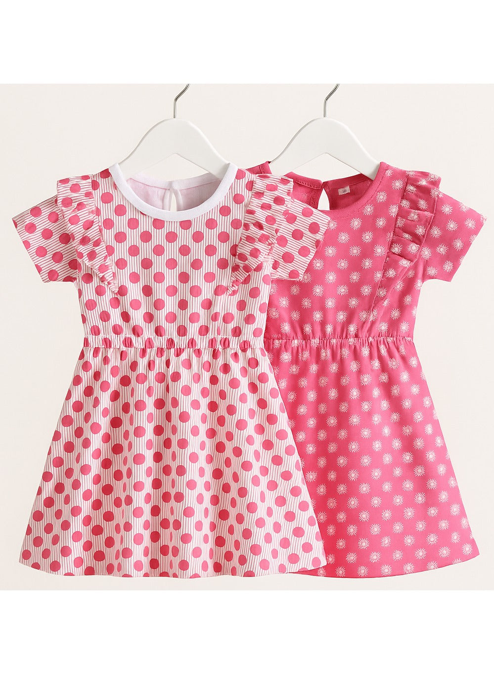 Victor And Jane - All-Over Printed Ruffle Dress (Pack Of 2)