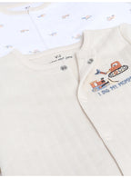 Baby Boys Quilted Footed Coveralls 2-Piece Pack with Truck Print