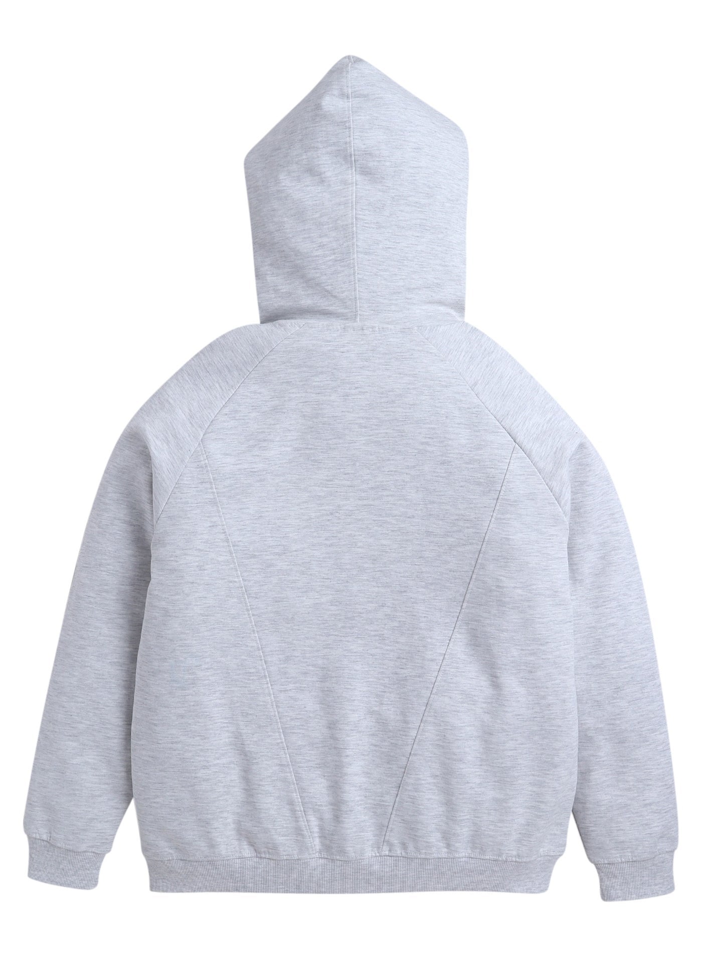 Light Grey Hoodie With Drawstring  “ 100% Cotton Fleece