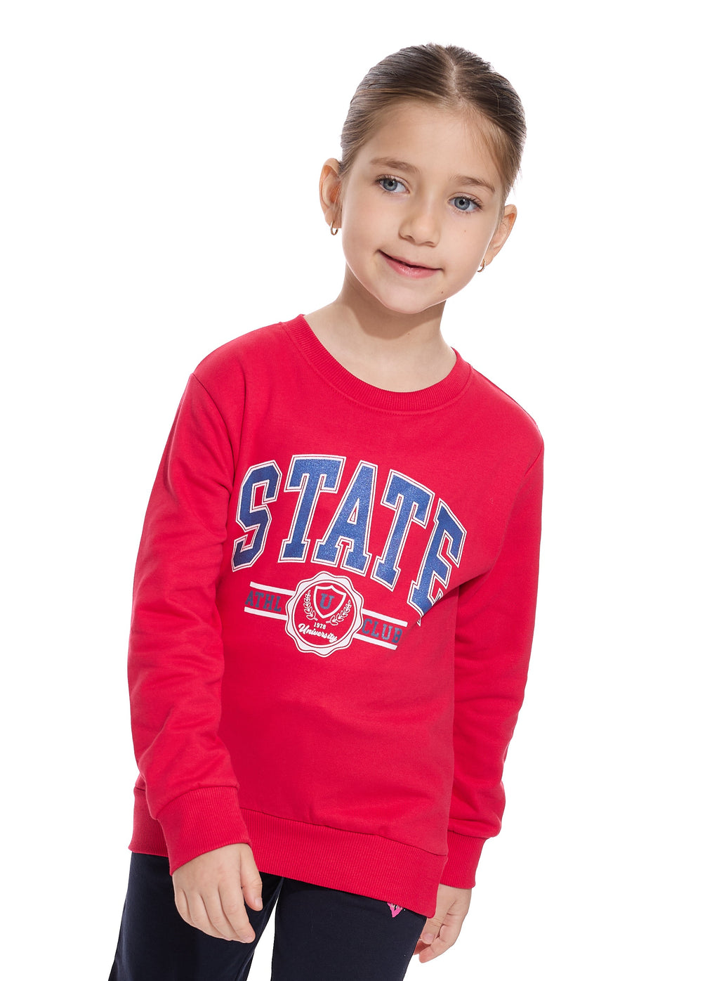 Glitter Printed Fashion Sweatshirt