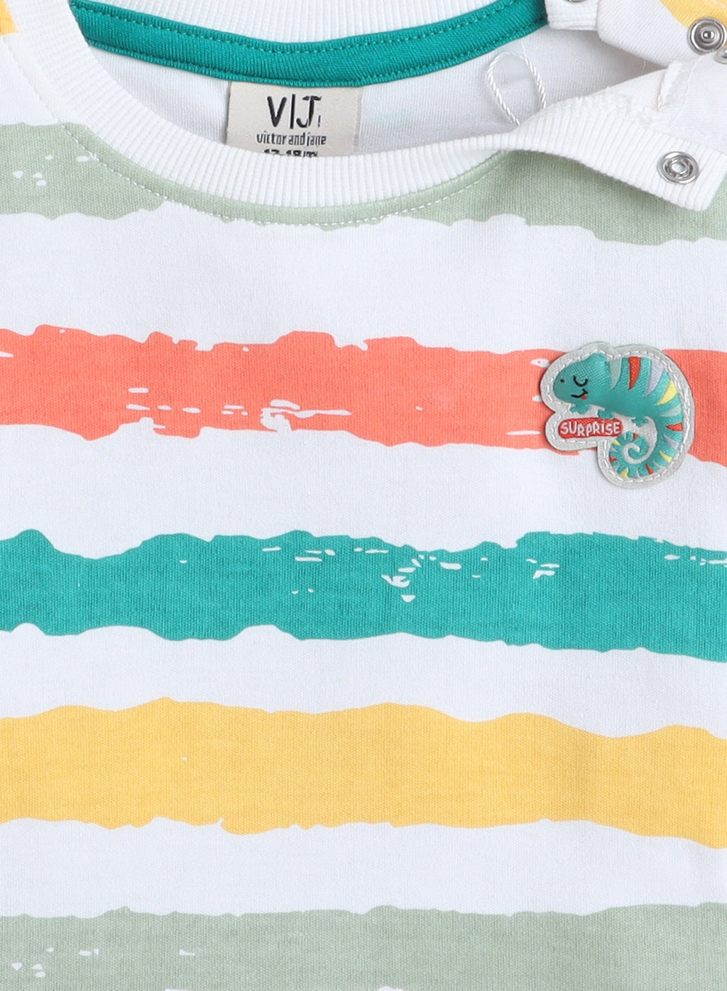 2Pc Striped T Shirt Set