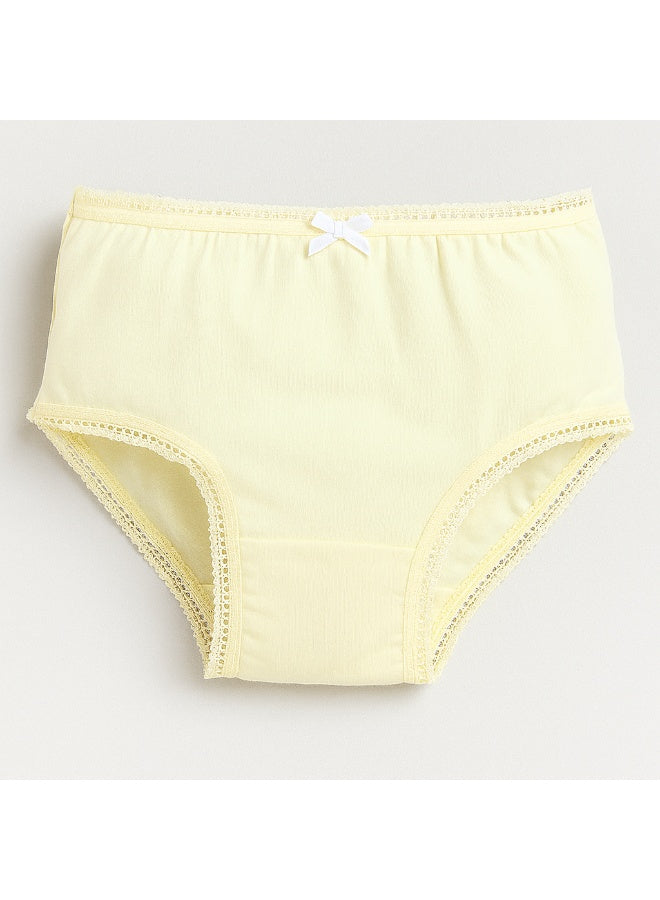 3-Pack Briefs for Girls – Soft Cotton Pastel Underwear Set