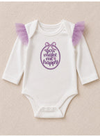 Baby Girls Long Sleeve Bodysuit and Tulle Skirt Leggings Set with Socks and Headband (4-Piece)