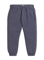 Dirkje Cotton Penguins Printed Full Sleeves Sweatshirt & Joggers Set - Off White/Navy Blue