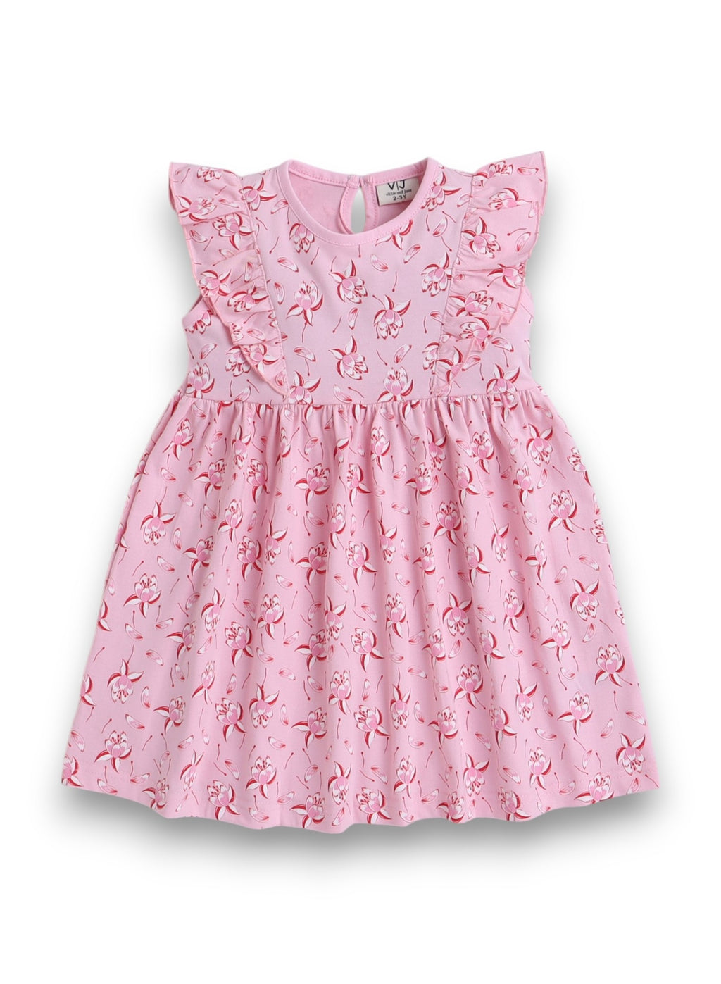 Victor And Jane - All-Over Printed Ruffle Dress (Pack Of 2)