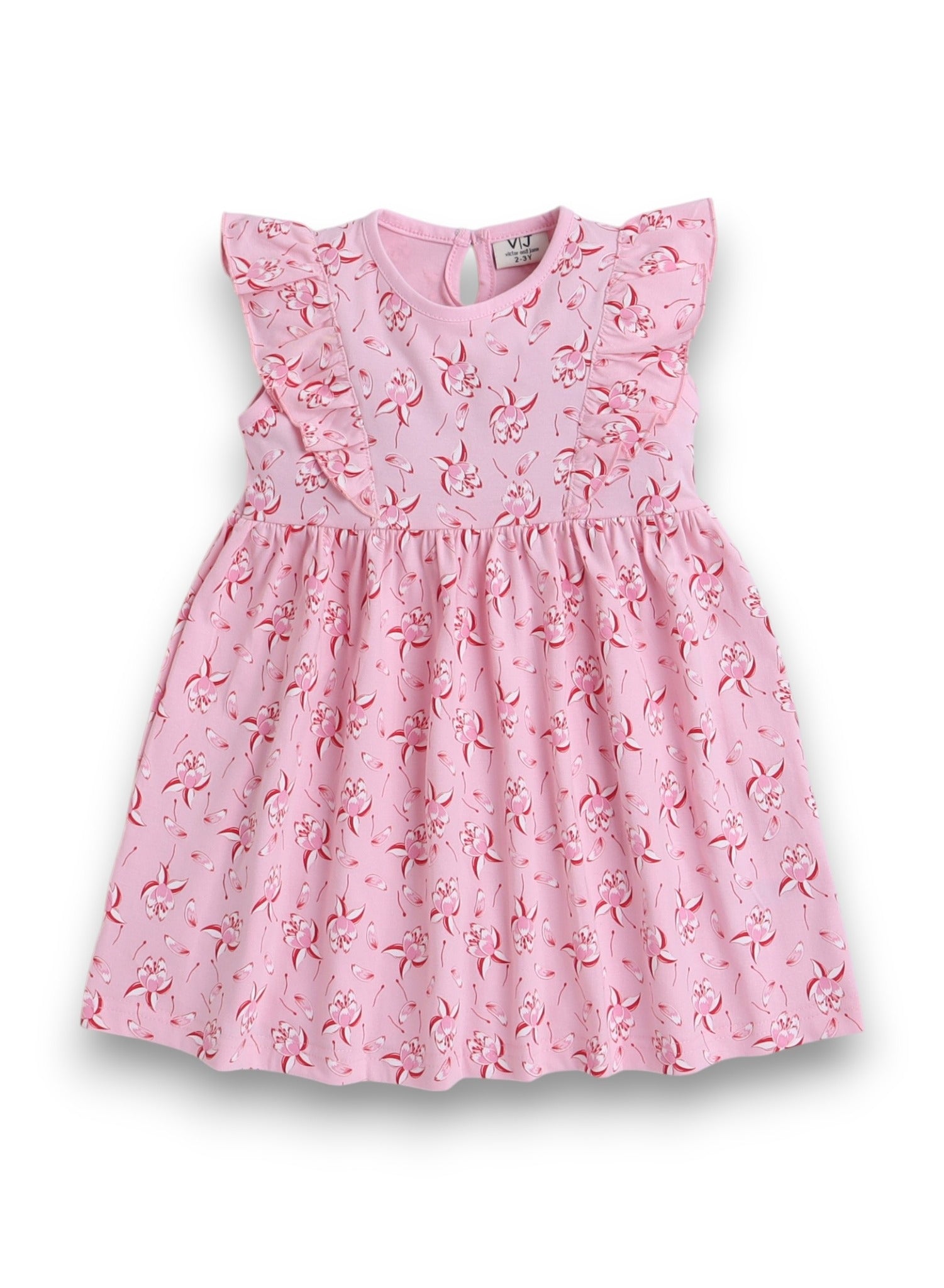 Victor And Jane - All-Over Printed Ruffle Dress (Pack Of 2)