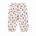 Girls 3-Piece Set – Sweatshirt, Printed Pants & Headband