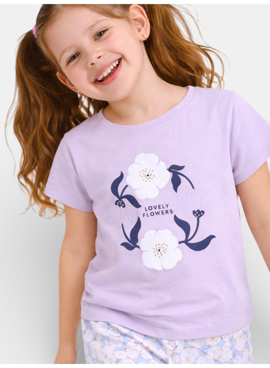Girls Graphic T Shirt Set